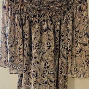 Elegant Paisley Print Skirt
